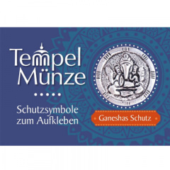 Tempelmünze - Ganeshas Schutz, Messing, versilbert