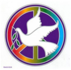 Fensteraufkleber Peace Dove Familie, Freunde
