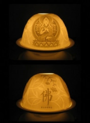 Je Rinpoche - Teelichthalter aus Porzellan