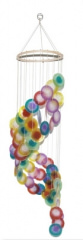 Windspiel Muschel Spirale, rund, regenbogenfarbend
