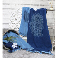 Gästetuch Biobaumwolle kbA, ozeanblau, azur