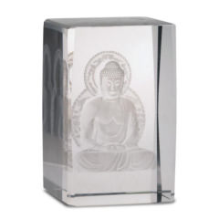 Kristall Laser Buddha Lotus