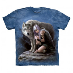 T-Shirt Mountain Artwear Wolf Protector