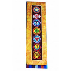 Chakra Wandbehang gestickt