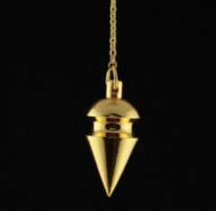 Pendel Messing vergoldet, 3 cm, 14 g