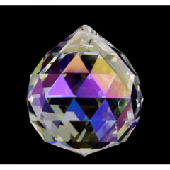 Regenbogen-Kristalle Kugel Perlmutt, 5 cm