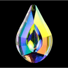 Regenbogen-Kristall Bindi - Perlmutt dunkel