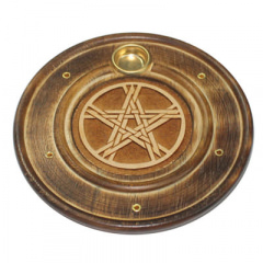 Räucherkegelhalter Pentagramm