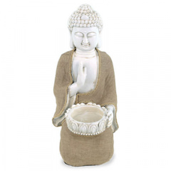 Friedensbuddha mit Teelichthalter
