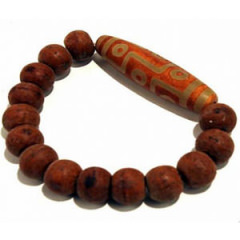 Malas Armband, rot, braun