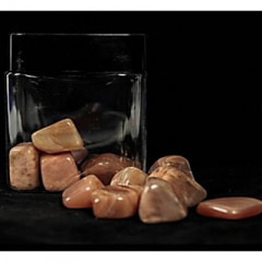 Mondstein multicolor XL Trommelsteine, 100 g