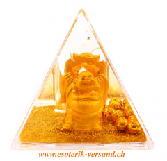 Pyramiden Schneekugel mit stehenden Buddha