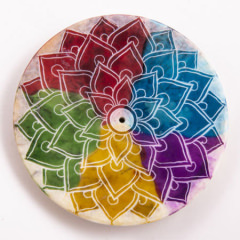 Räucherstäbchenhalter - Regenbogen Mandala