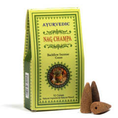 Ayurvedische Nag Champa Rückfluss Weihrauchkegel