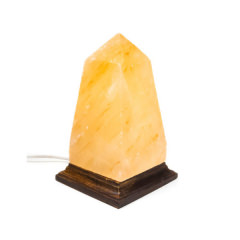 Salzkristall Lampe Obelisk