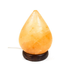 Salzkristall Lampe Tropfenform, orange