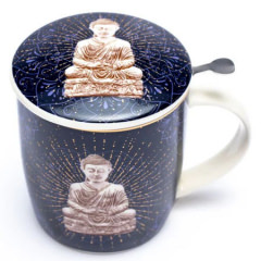 Set Teetasse - blauer Buddha