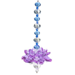 Suncatcher - Kristalllotus, violett