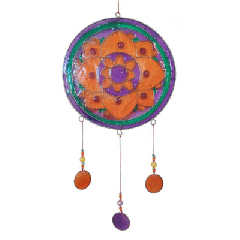 Suncatcher Lotus Mandala, bunt, 35 cm