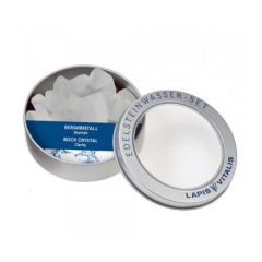 Wassersteine in Geschenkdose - Bergkristall