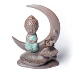Weihrauchbrenner - Buddha ruhend im Mond