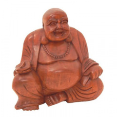 Buddha aus Holz, 20 cm
