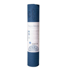 Yoga-Matte TPE ecofriendly - dunkelblau/hellblau