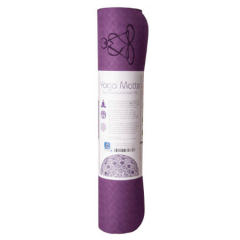 Yoga-Matte TPE ecofriendly - dunkellila/zartlila