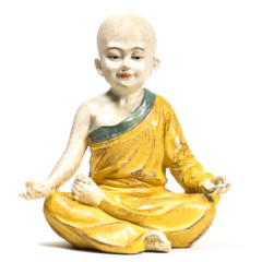 Yoga Mönch Statue OM